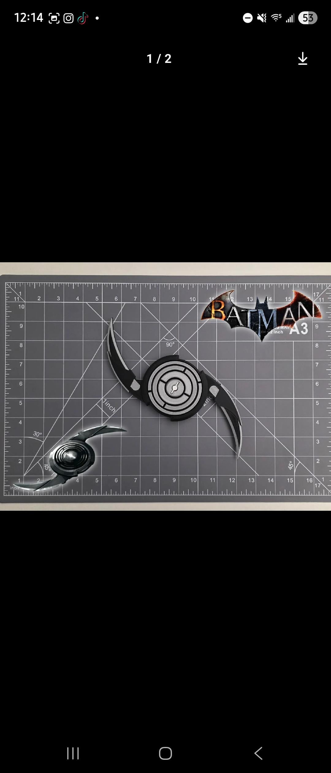 Batman arkham knights batarang cosplay