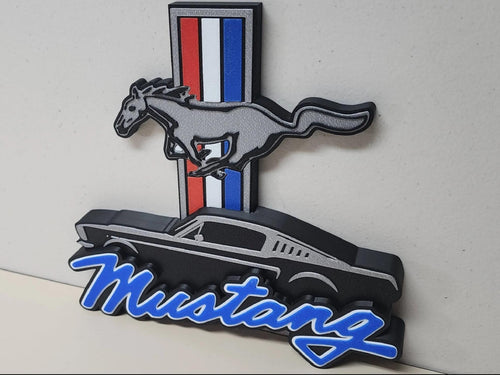 10" Ford mustang wall art desk art